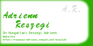 adrienn reszegi business card